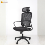 🪑 A140-3 HB Ergonomic High-Back Office Chair | Black Mesh with Foam Seat & Nylon Base  High-Back Support • Breathable Comfort • Durable Office Seating - Image 6