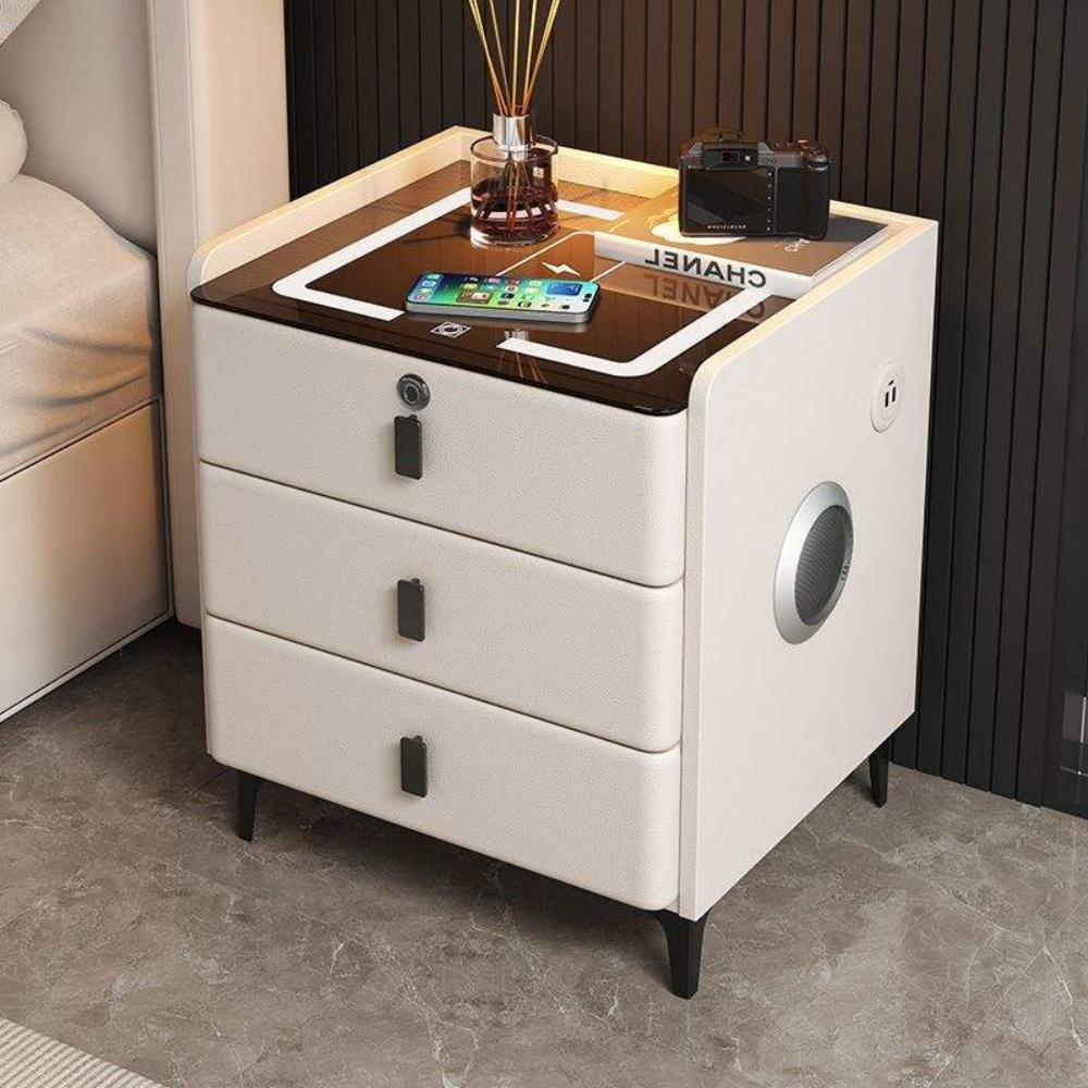 1 🛋 A01 Smart Bedside Table | Wireless Charger & Bluetooth Speaker Smart Features • Modern Design • Multi-Function Convenience - Image 1