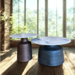 Model M117 Modern Slate Center Table | Natural Slate Top with Iron Base  Elegant Design • Durable Construction • Modern Living Room Table