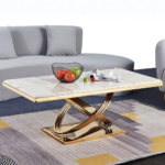 💎 Model 16# Luxury Coffee Table | Premium Marble & Stainless Steel Modern Elegance • Architectural Strength • High-End Living - Image 4