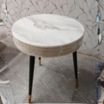 🍽️ DT-092 Round Onyx Dining Table | Metallic Luxury Series Translucent Onyx Top • 360° Round Symmetry • PVD Gold & Rose Gold Accents - Image 3