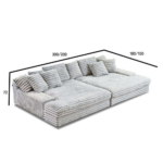 🛋️ SCB-1 Modern 2-Seater Foldable Sofa Bed | Soft Comfort Series 3-in-1 Versatility • High-Density Foam • Space-Saving Minimalist Design - Image 4