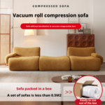 🛋️ SF-5 Wayon L-Shape Sofa Bed | High-Density Foam Series Modular L-Shape Design • Dual-Armrest Comfort • Integrated Sleeping Surface - Image 5