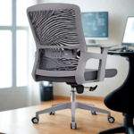 Model 101B Mid-Back Task Chair | Professional Black Series Ergonomic Efficiency • High-Tension Mesh • Reinforced Hybrid Build
