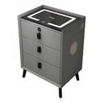 🛏️ A13 Bedside Table | Khaki Finish  Modern Design • Elegant Look • Functional Bedroom Furniture - Image 2