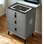 🛏️ A13 Bedside Table | Khaki Finish  Modern Design • Elegant Look • Functional Bedroom Furniture