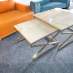 🛋️ F-3 Modern Center Table | Compact "Slab & Steel" Edition Space-Efficient Design • Premium Stone Finish • Industrial Stability - Image 4