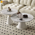 Model V10 Slate Center Table | Natural Slate Top with Iron Base  Modern Design • Strong Build • Elegant Living Room Table - Image 2