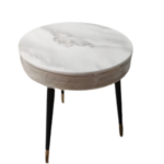 🍽️ DT-092 Round Onyx Dining Table | Metallic Luxury Series Translucent Onyx Top • 360° Round Symmetry • PVD Gold & Rose Gold Accents - Image 2