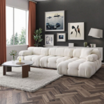 🛋️ SF-7 Modern Tufted Modular Sectional Sofa | Microfiber Series Classic Tufted Artistry • Modular Flexibility • High-Performance Microfiber - Image 2
