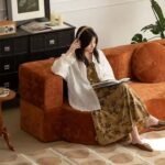 🛋️ Model SF-14 Modern Velvet Curved Sofa | Removable Cover Series Sculptural Elegance • Maintenance-Friendly Design • Compact Shipping Efficiency - Image 5
