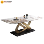 Dining Table Model 658# | Modern Luxury Sintered Stone (160 × 90 cm) Elite Craftsmanship • High-Performance Surface • Architectural Base - Image 3