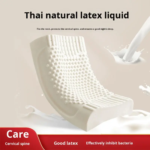 🌙 PL-5 Thailand Latex Cervical Pillow | Natural Rubber Series 100% Thai Natural Latex • Honeycomb Ventilation • High-Resilience Support - Image 5