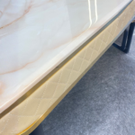 🍽️ DT-092 Dining Table | Wooden Top with Metal Frame  Modern Design| 4 Seater • Strong Structure • Perfect for Family Dining - Image 2