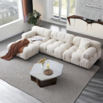 🛋️ SF-7 Modern Tufted Modular Sectional Sofa | Microfiber Series Classic Tufted Artistry • Modular Flexibility • High-Performance Microfiber - Image 3