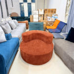 🛋️ Model SF-8 Modern Curved Fabric Modular Sofa Bed | Eco-Series Sustainable Craftsmanship • 3D Curved Silhouette • Modular Adaptability - Image 4