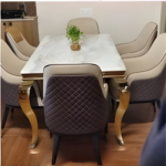 DT13 Modern Dining Table – 6-Seater Family Collection – Spacious Rectangular Dinner Table - Image 2