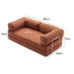 🛋️ Model SF-16 Compressed Fabric Sectional Sofa | Modern Modular Series Sculptural Minimalist Design • High-Efficiency Vacuum Packaging • High-Performance Fabric - Image 6
