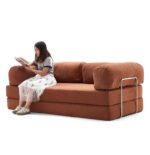 🛋️ Model SF-16 Compressed Fabric Sectional Sofa | Modern Modular Series Sculptural Minimalist Design • High-Efficiency Vacuum Packaging • High-Performance Fabric - Image 5