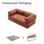 🛋️ Model SF-16 Compressed Fabric Sectional Sofa | Modern Modular Series Sculptural Minimalist Design • High-Efficiency Vacuum Packaging • High-Performance Fabric - Image 3