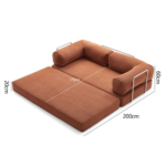 🛋️ Model SF-16 Compressed Fabric Sectional Sofa | Modern Modular Series Sculptural Minimalist Design • High-Efficiency Vacuum Packaging • High-Performance Fabric - Image 2