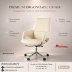 Model AD-039LB Low-Back Executive Chair | Apricot Edition Warm Modern Palette • Enhanced Cushioning • Mirror-Finish Chrome - Image 3