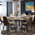 Dining Set-12# 1+6 – Premium 6-Seater Square Dining Collection – Spacious Family Set - Image 6