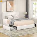 Model 4666G – Designer Gas Lift Storage Bed – Modern Luxury Master Collection