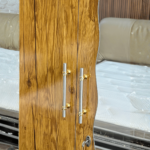 Elite 3-Door Master Wardrobe – Grand Marble & Timber Fusion Suite - Image 3