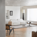 DD/2003 – Ivory White Two-Seater Modular Sofa – Contemporary Fabric Lounge Seating - Image 4