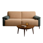 DD/3001 – White Upholstered Fabric 3-Seater Sofa – Contemporary Chrome Leg Lounge Seating - Image 3