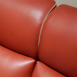 DD/3006 – Elegant Leatherette 3-Seater Sofa – Bold Red Contemporary Lounge Seating - Image 3