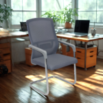 Model 3008 Grey – Designer Edition Task Chair – Breathable Mesh & High-Density Support