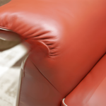 DD/3006 – Elegant Leatherette 3-Seater Sofa – Bold Red Contemporary Lounge Seating - Image 2