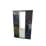 Elite 3-Door Master Wardrobe – Architectural Stone & Timber Fusion Suite - Image 3