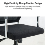 Model 3008 Black – Professional Task Chair – Breathable Mesh & High-Density Comfort Series - Image 2