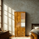 Premium 2-Door Executive Wardrobe – Compact Luxury & High-Gloss Finish