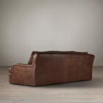 DD/3009 – Tofu Leatherette 3-Seater Sofa – Bold Red Contemporary Lounge Seating - Image 3