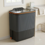 GLWMS75AVGEL | LLOYD 7.5 Kg Semi-Automatic Washing Machine Aria Series • Grey Elegance • 5-Star BEE Rated • 2 Years Product & 5 Years Motor Warranty