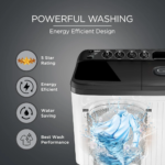 GLWS705AOIDB | LLOYD 7.0 Kg Semi-Automatic Washing Machine Aria Series • 5-Star BEE Rated • 2 Years Product & 5 Years Motor Warranty