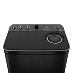 HTW90-196BBK | HAIER 9.0 Kg Semi-Automatic Washing Machine Toufened Glass Lids • 5-Star Energy Rating • 2 Years Product & 10 Years Motor Warranty - Image 4