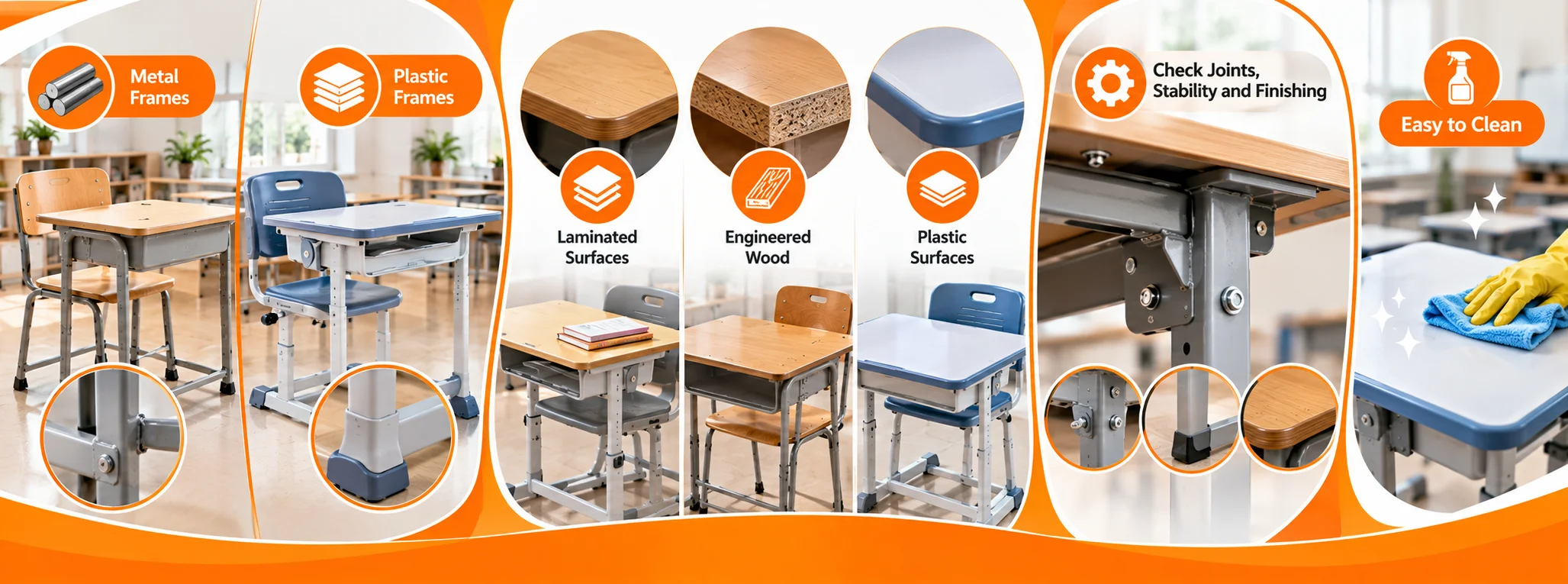 Which School Desk Chair Materials Offer the Best Durability